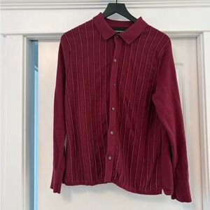 Bonobos Burgundy Casual Button Down Shirt